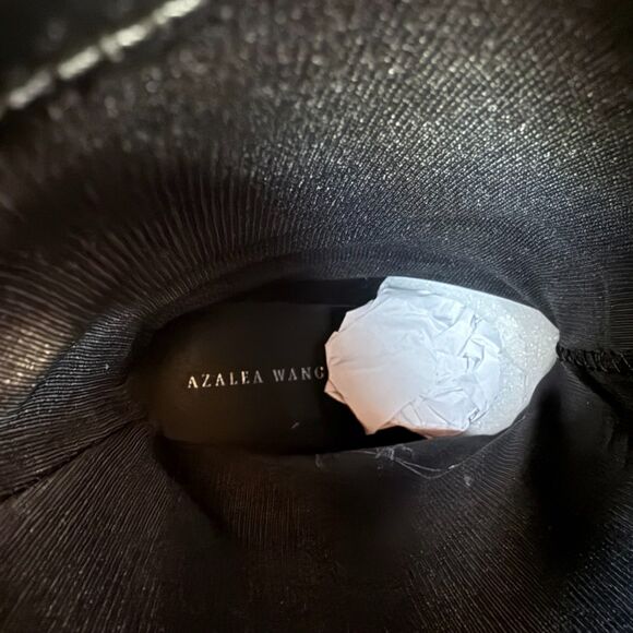 NIB AZALEA WANG Portabella Faux Suede Fold Over Western Booties in Tan Rose Gold - Picture 14 of 16